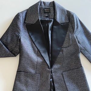 Forever 21 Black and Silver Blazer, Size: XS